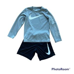 Nike Boys Long-sleeve Shirt + Shorts